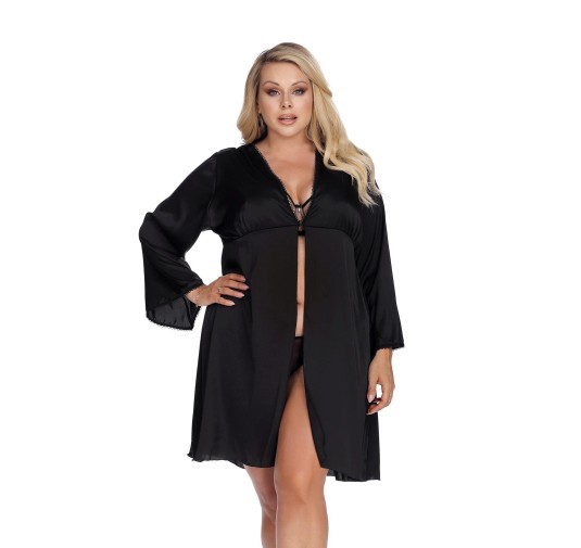 LAURA black robe XXL+ (czarny szlafrok)